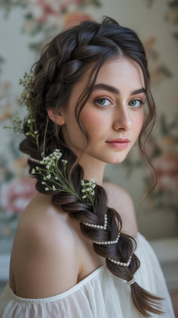 Waterfall Braid Updo