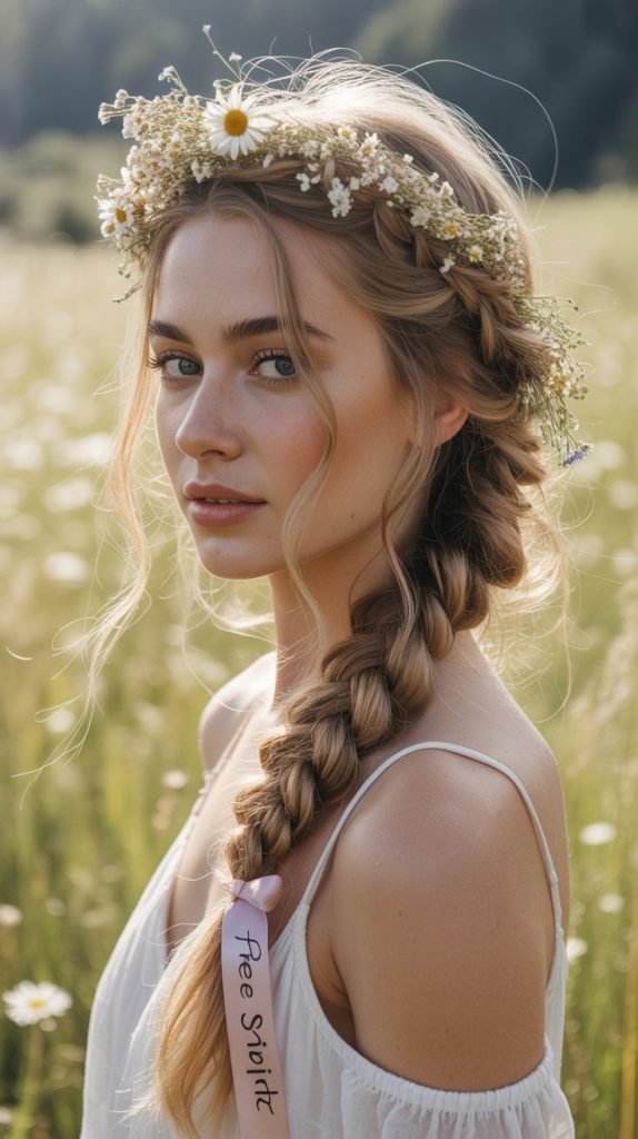 The Boho Fishtail Updo