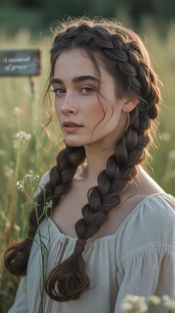 Milkmaid Braids with Low Tension