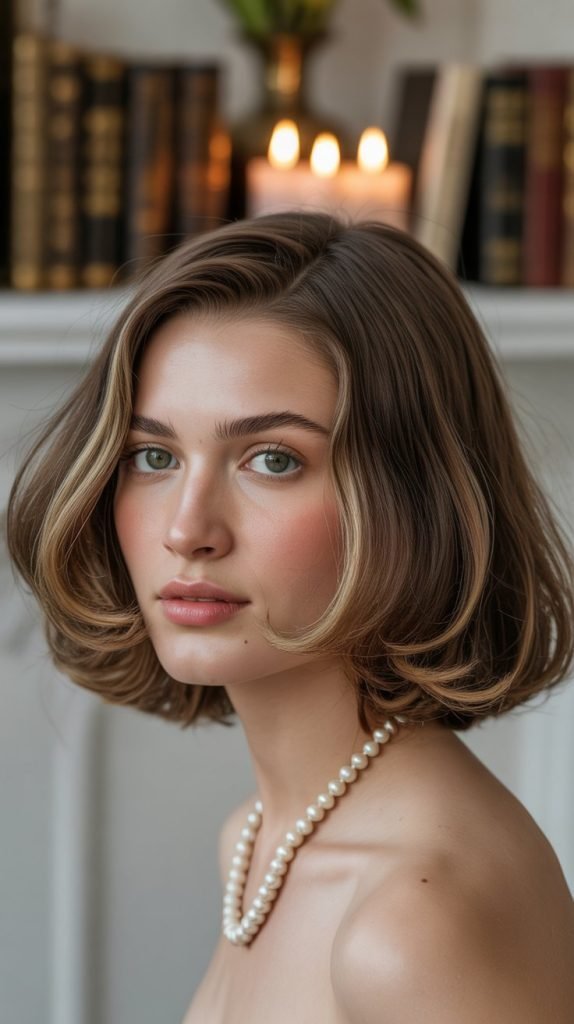 Layered Chin Bob for Heart-Shaped Faces