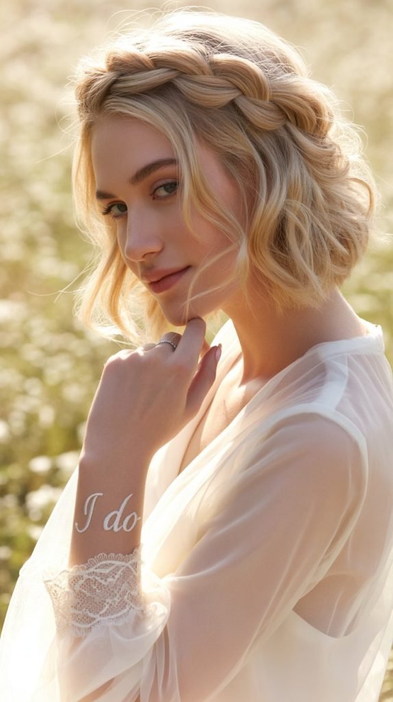 Crown French Braid Bob