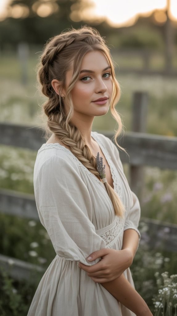 Milkmaid Braid Ponytail Hybrid