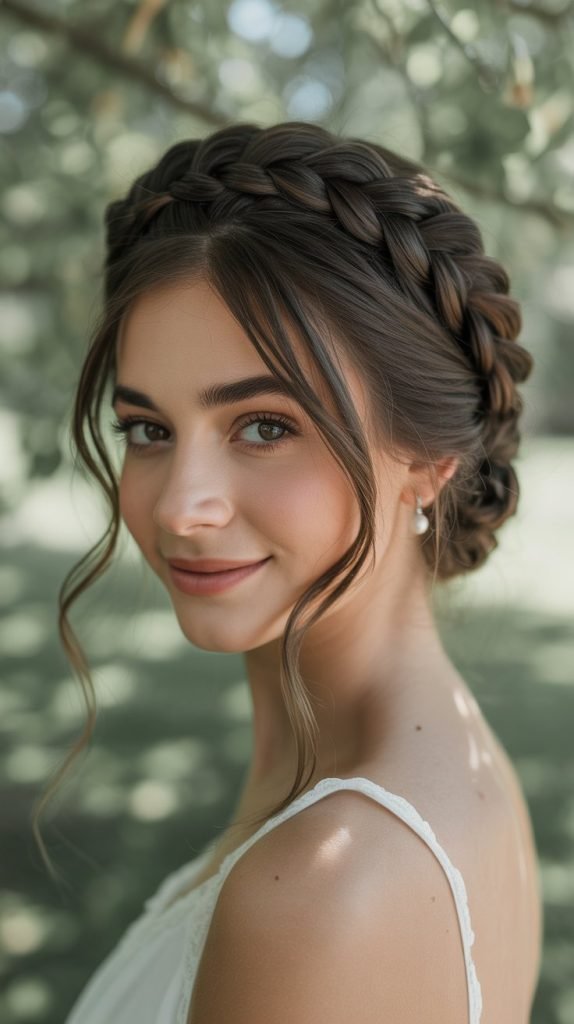 Braided Crown Updo