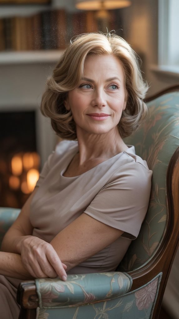 Center-Parted Layered Style