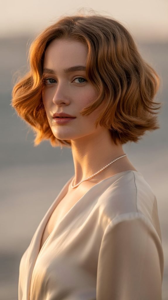 Feathered Jawline Bob