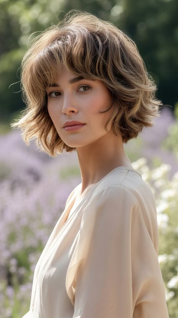 Stacked Bob with Wispy Texture