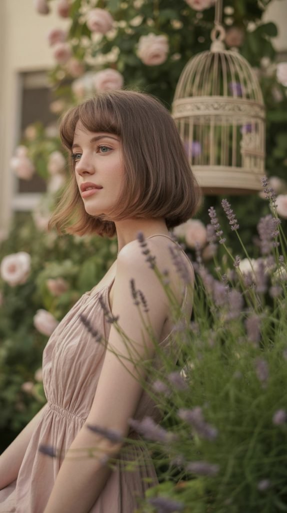  Soft Bob with Gentle Fringe