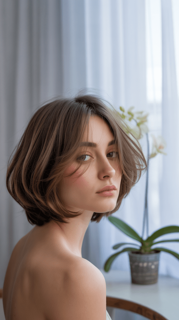 Feathered Layered French Bob