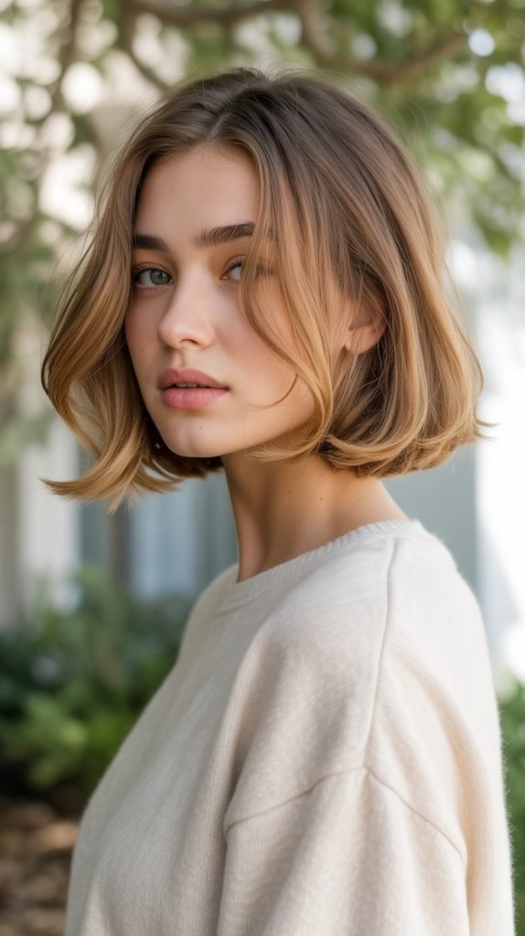  Soft Undercut Bob with Feminine Appeal