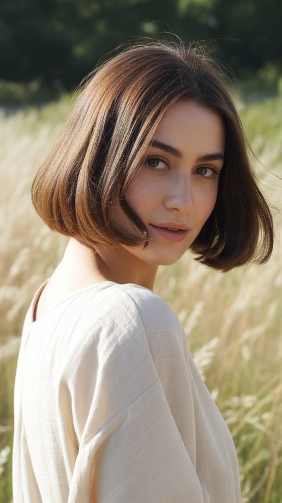  Feathered Ear-Length Bob