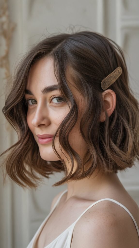 17. Wispy Bob with Cocoa Swirls