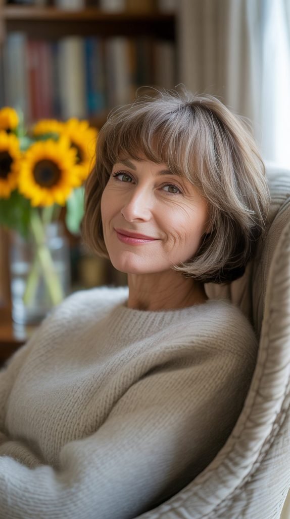 Feathered Bob with Textured Ends