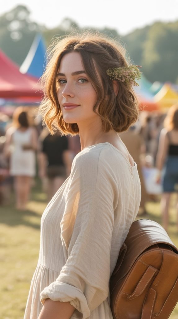 Bohemian French Twist Bob