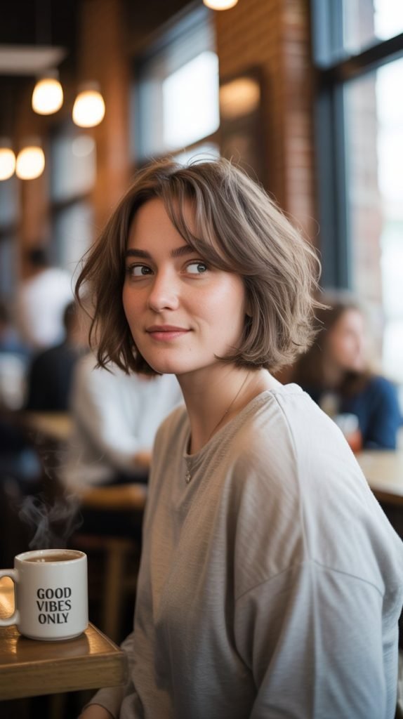 Tousled Bob with Piece-y Texture