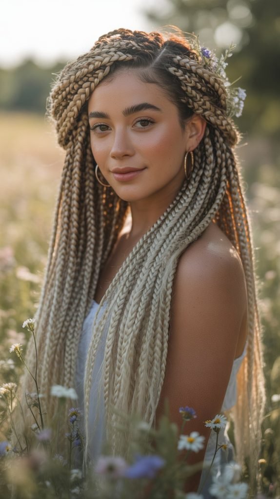 Bohemian Box Braids