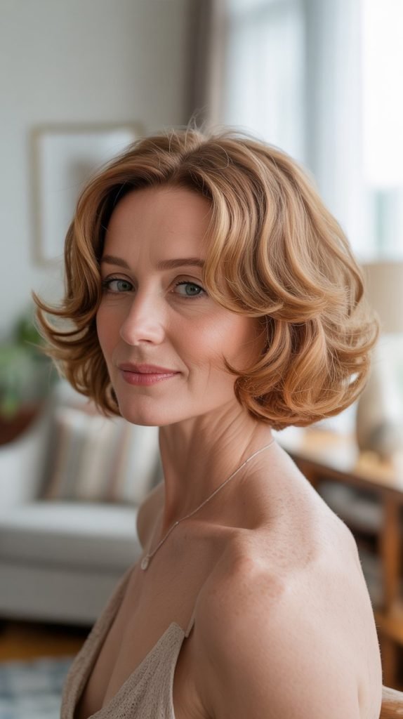 16. Chin-Length Bob with Soft Waves
