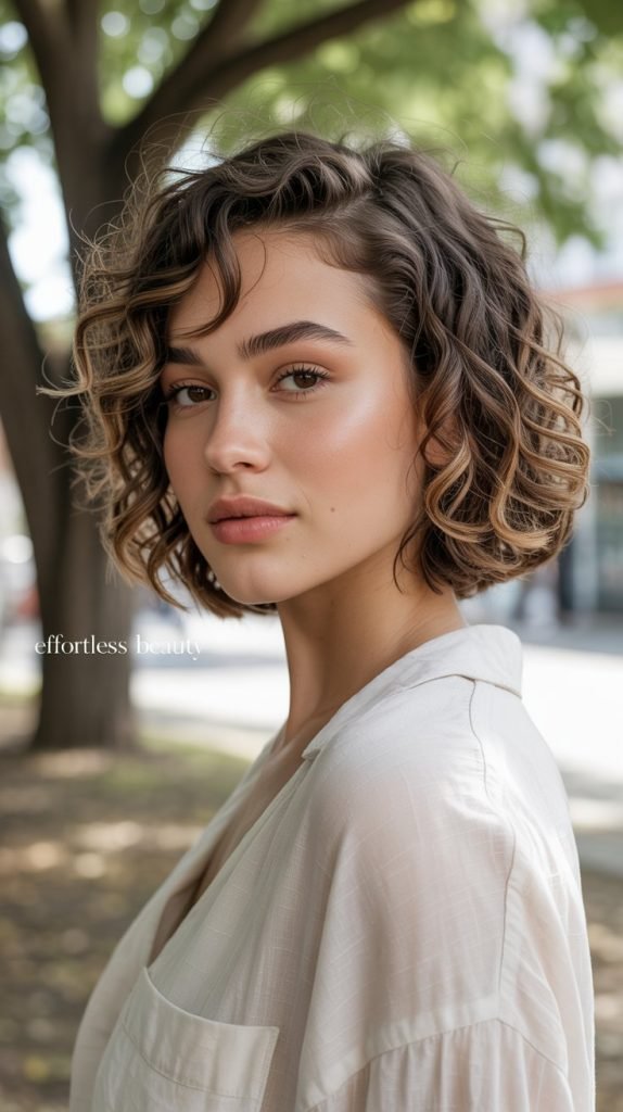 Effortless Curly Bob