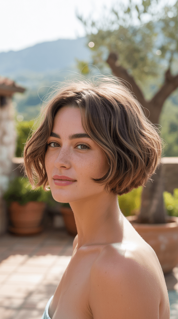 Tousled Ear-Length Bob