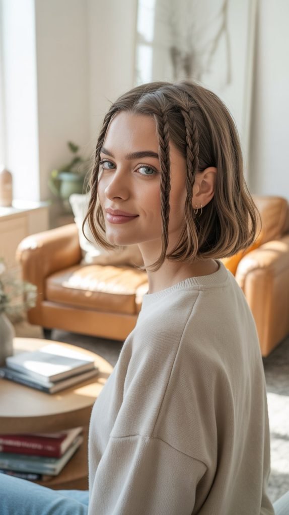 Twisted French Braid Bob