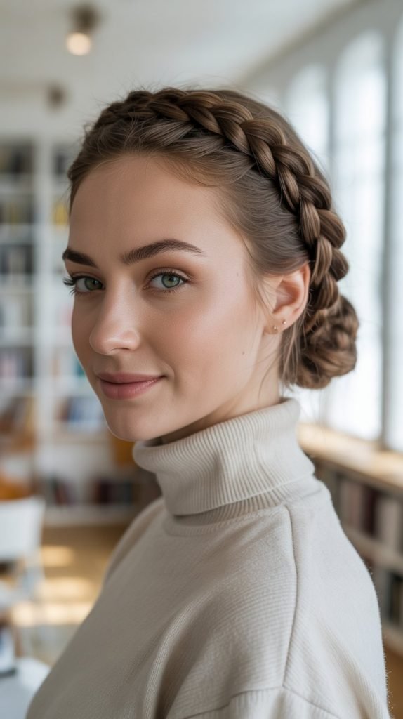  Dutch Crown Braid Bun