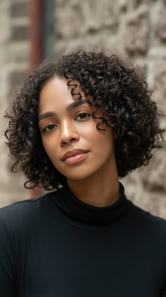  Chin-Length Bob with Twist-Out Texture