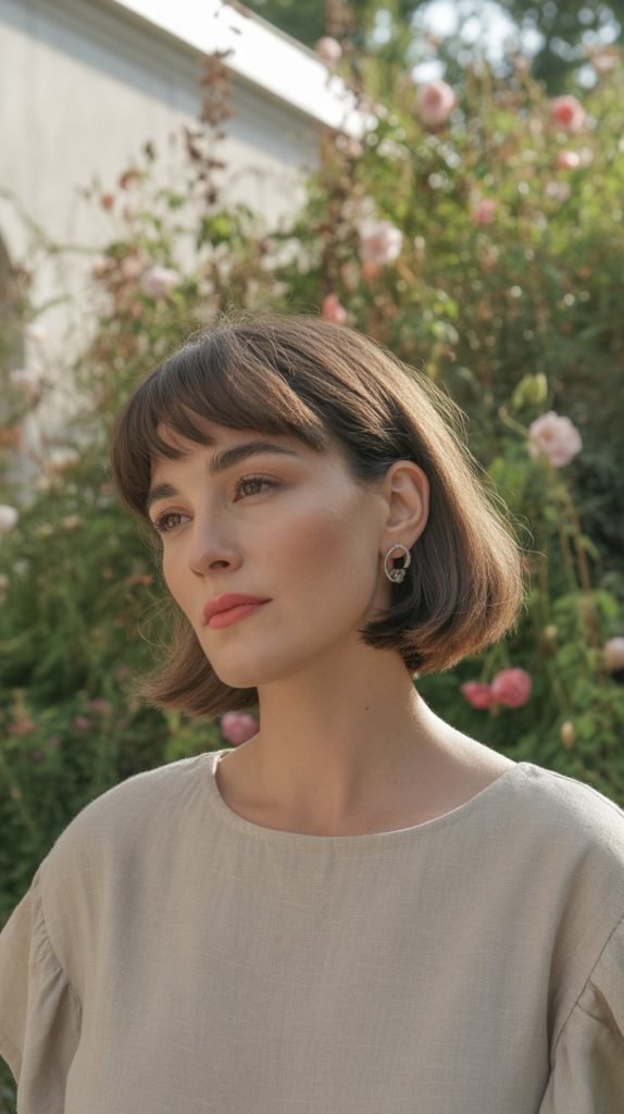  Textured Wispy Fringe Bob