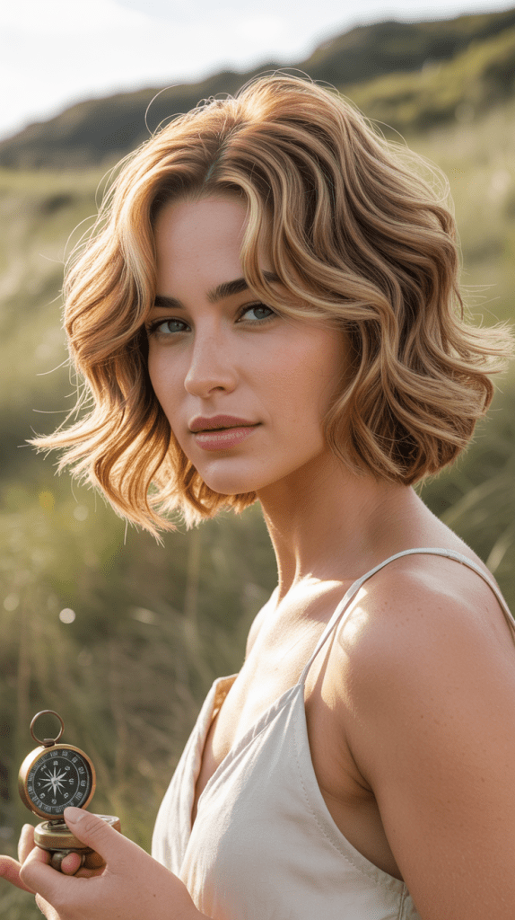 Wavy Layered French Bob