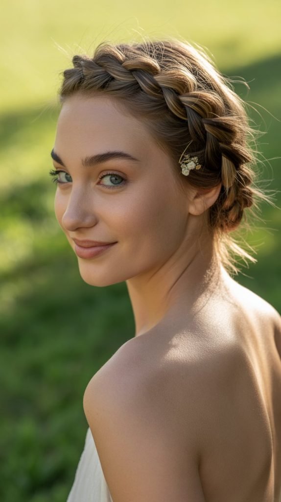 Asymmetrical Braid Crown