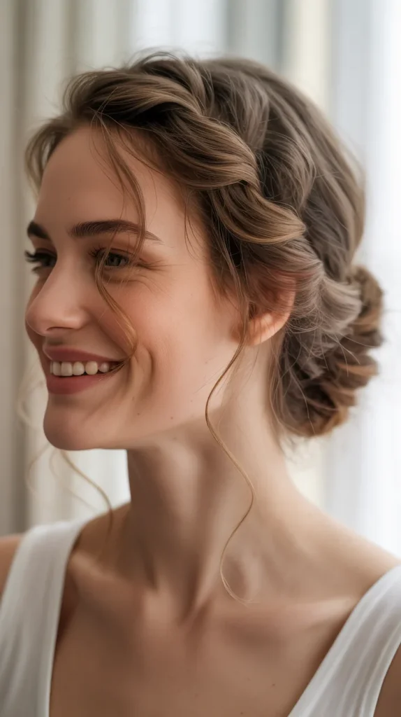 30. Romantic Twisted Updo