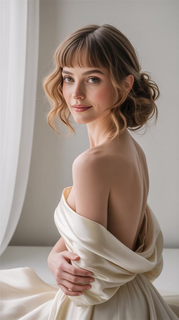 Soft Fringe with Defined Curls