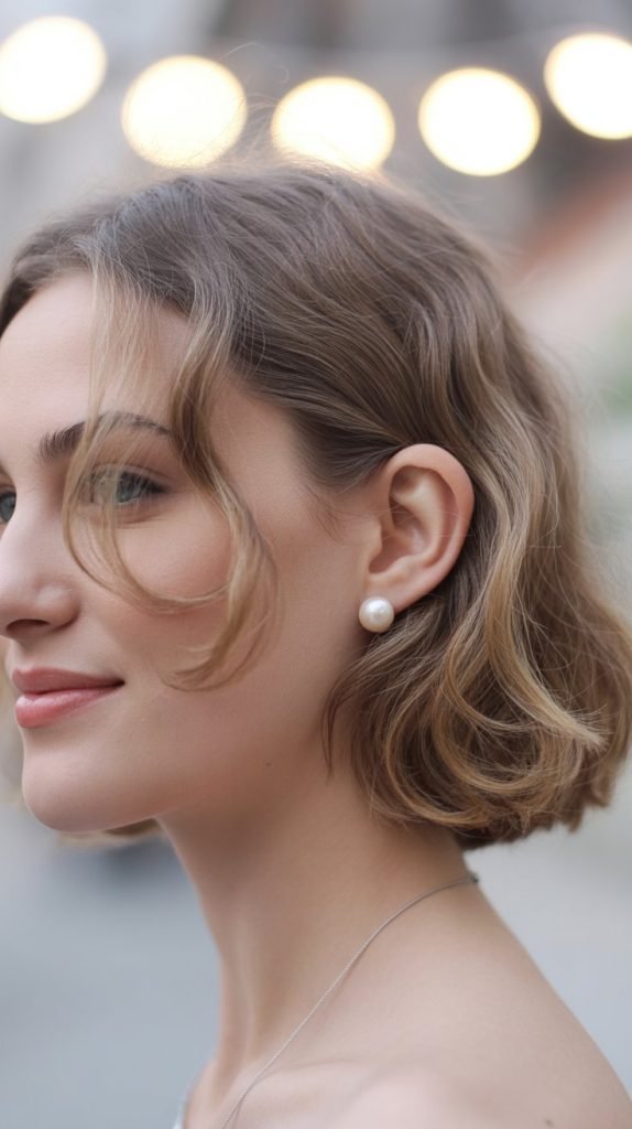 Chin-Length Wavy Bob