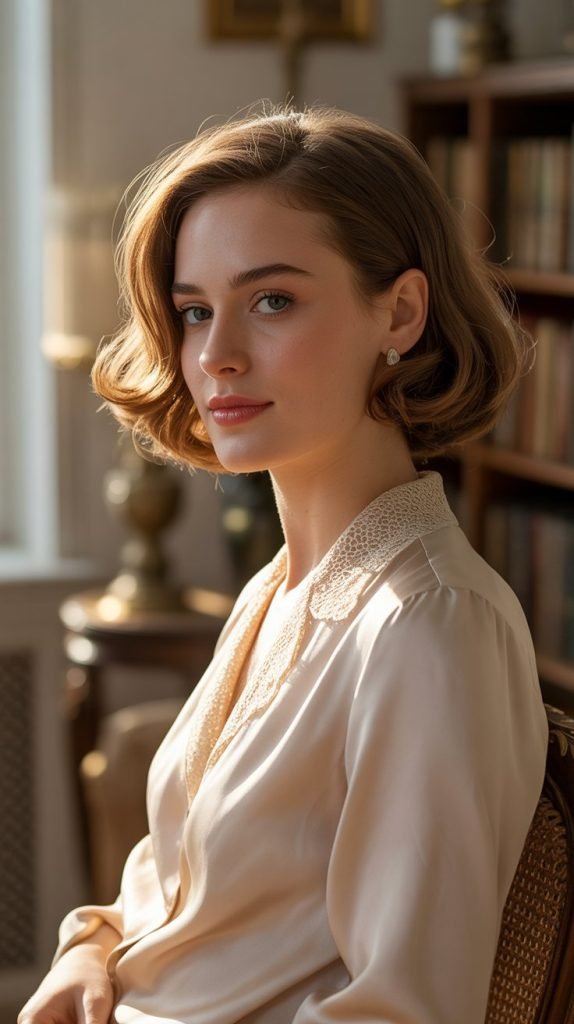 Ear-Length Bob with Subtle Waves