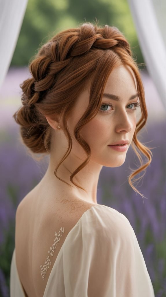 Classic Twisted Crown Updo