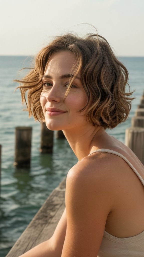 Tousled Bob with Effortless Waves