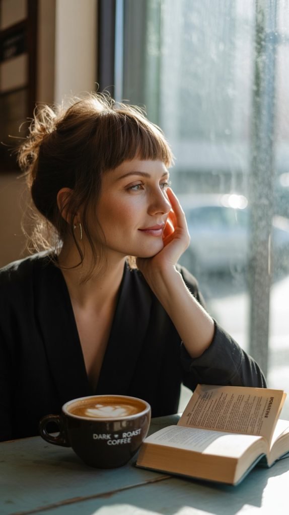 Tousled Bob with Undone Fringe