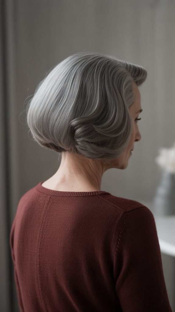 Rounded Bob Back View