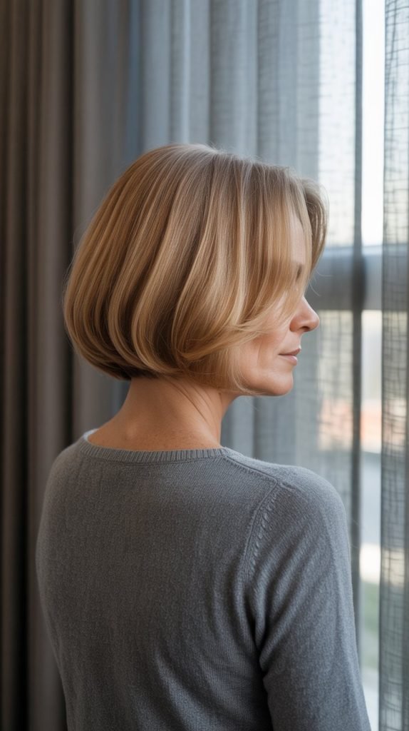 Graduated A-Line with Subtle Highlights