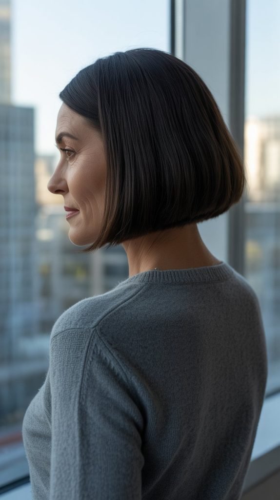 Sleek Bob with Polished Finish