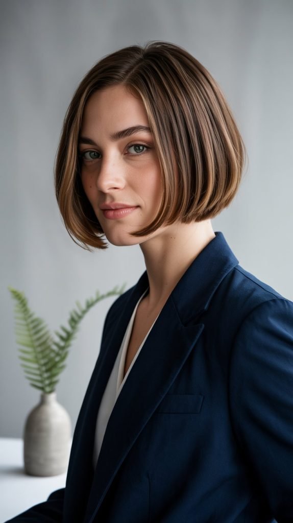31. Feathered Bob with Graduated Ends
