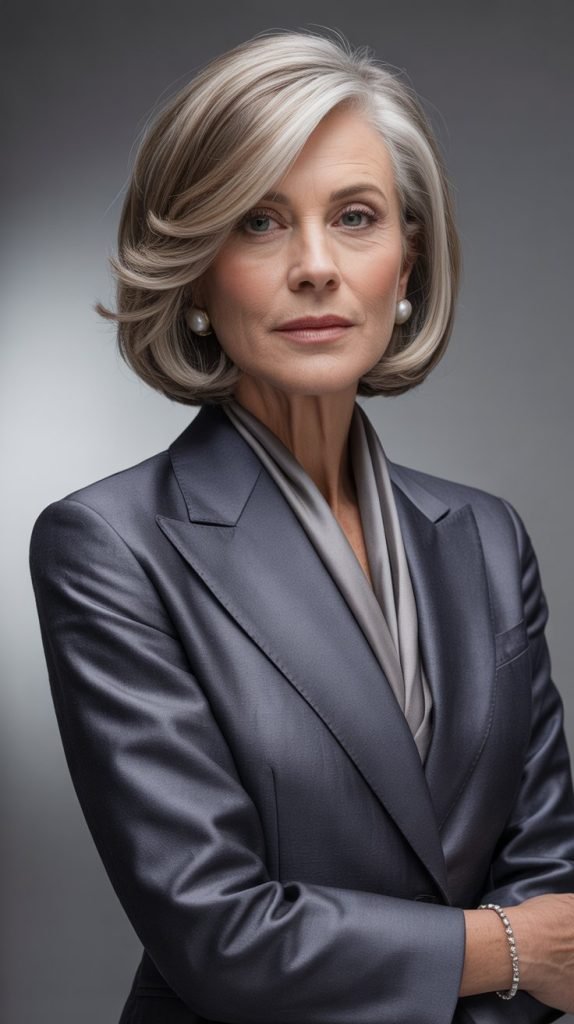 Layered Bob with Side Part