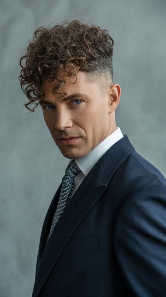 The Classic Curly Pompadour