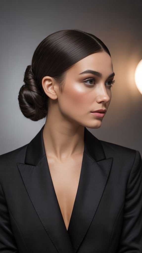. Chignon with Twisted Sides