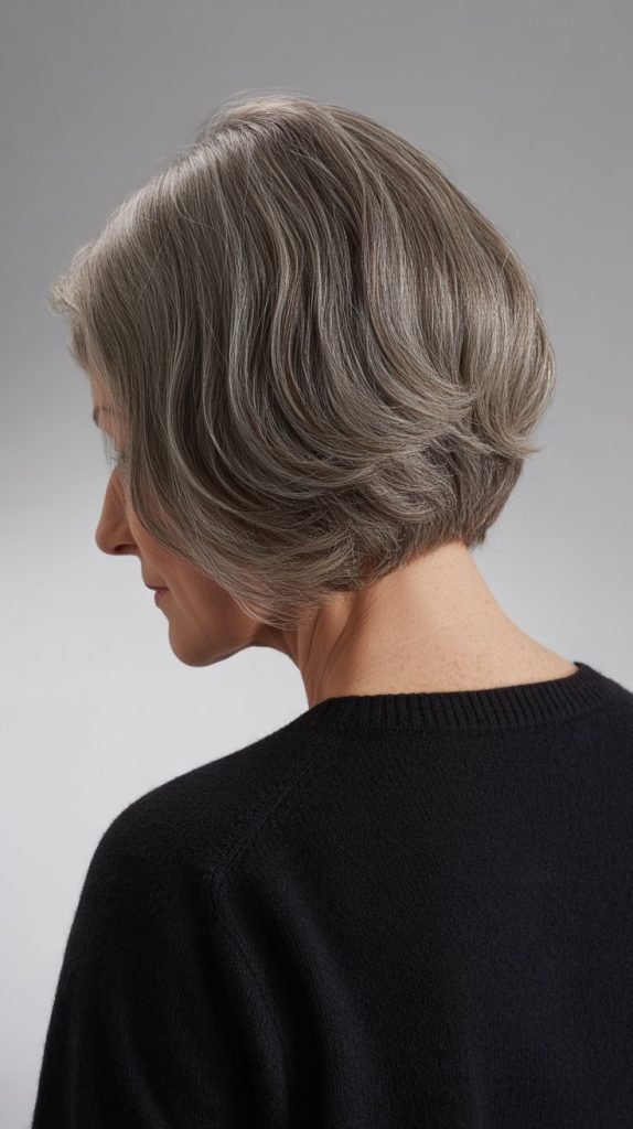 Beveled Bob Back View