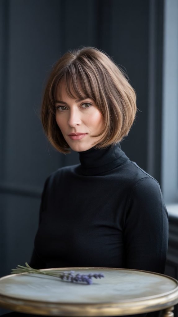 Layered Bob with Graduated Fringe