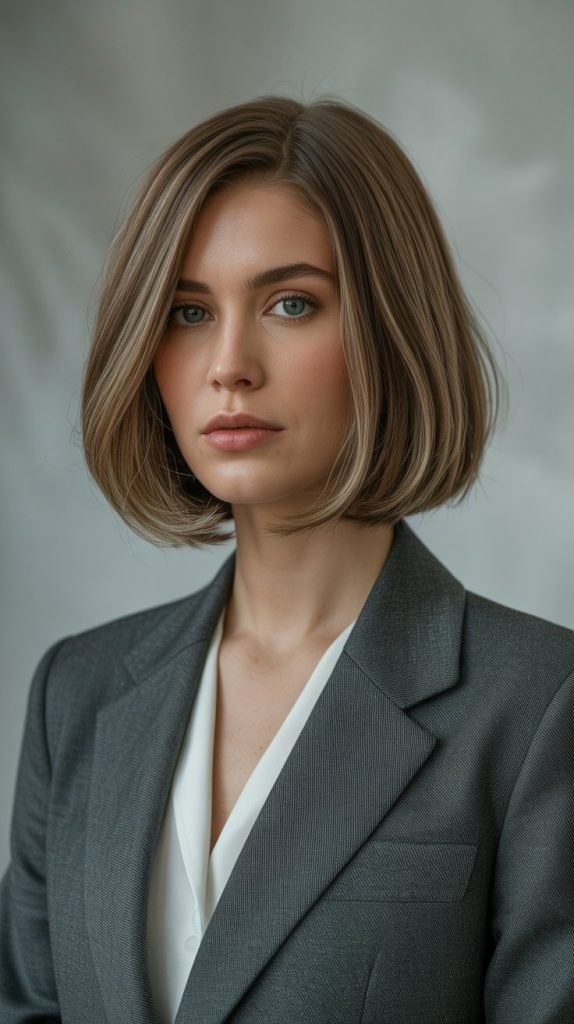 Classic A-Line Bob with Subtle Layers