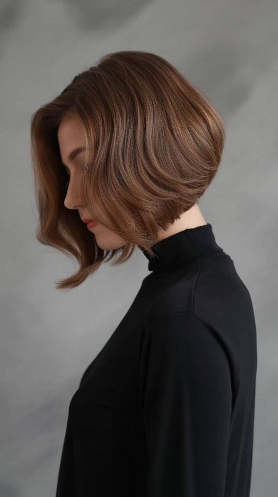 Graduated Bob with Feathered Back Layers