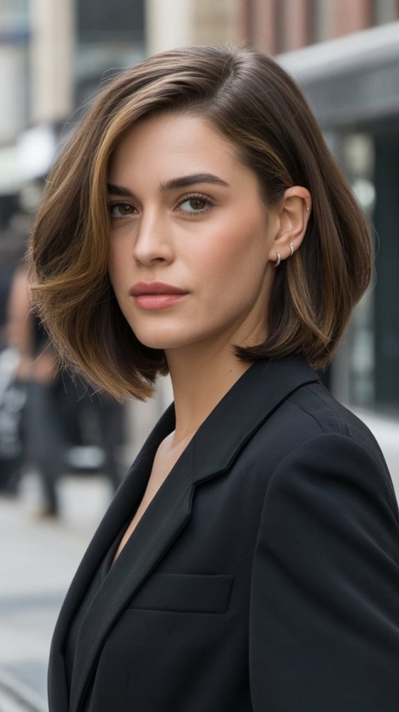 18. Bob with Deep Side Part Volume