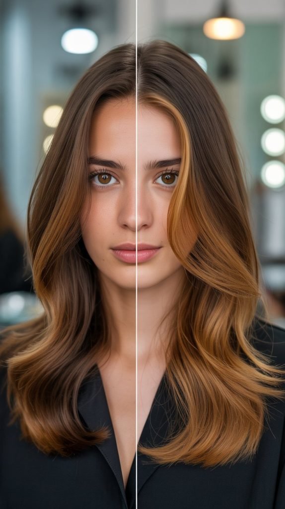 Amber Brown Lowlights