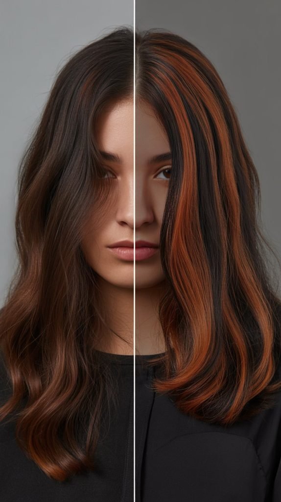 Copper Brown Lowlights