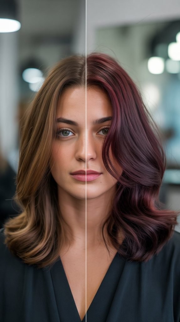  Burgundy Brown Lowlights